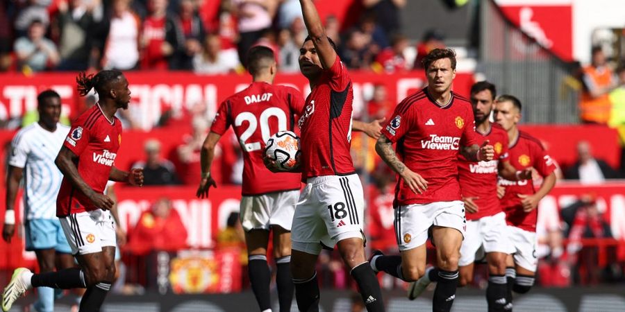 Hasil Liga Inggris - Epic Comeback! Sempat Tertinggal 2 Gol, Man United Tak Menyerah dan Menang Atas Nottingham Forest