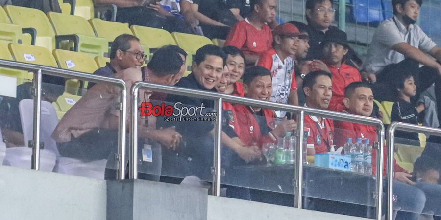 Beda dengan Thomas Doll, Erick Thohir Malu-malu Nilai Kualitas Stadion Patriot Candrabhaga