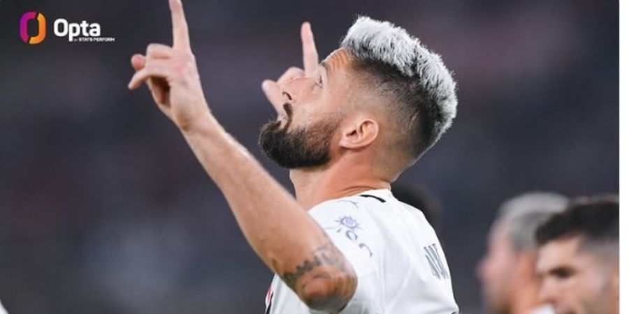 Inter Milan Vs AC Milan - Giroud OTW Ukir Rekor yang Belum Pernah Dilakukan Penyerang I Rossoneri di Abad 21