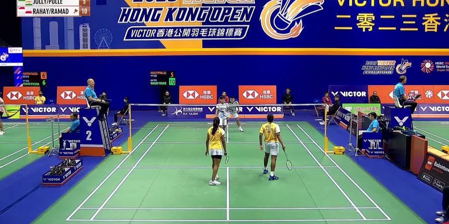 Hasil Hong Kong Open 2023 - Apriyani/Fadia Gasak Youngster India Lewat 2 Gim Telak