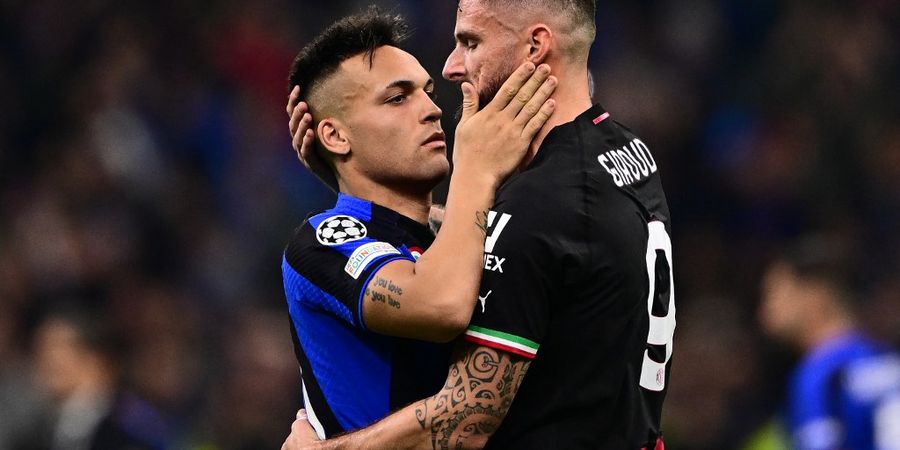 Inter Milan Vs AC Milan - Panggung Lautaro Vs Giroud, Mencari Status Capocannoniere Sejati di Laga Derbi