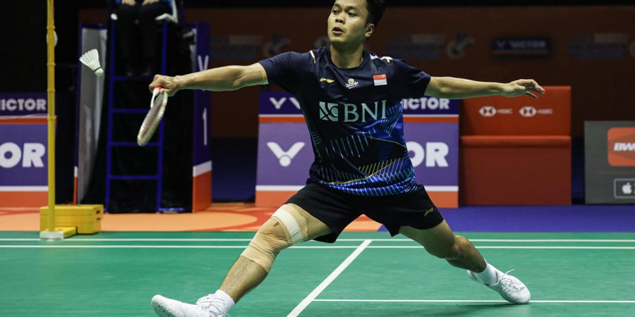 Hasil Bulu Tangkis Asian Games 2022 - Obati Luka Lama, Anthony Ginting Bawa Indonesia Unggul 1-0 atas Korea Selatan