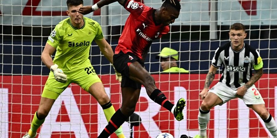 AC Milan Vs Newcastle United - Rafael Leao Kesandung Rumput, Calon Gol Terbaik Liga Champions Berubah Jadi Fail Paling Epik