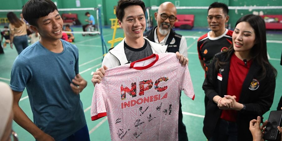 Asian Para Games 2022 - Penuhi Undangan, Kevin Sanjaya Beri Suntikan Semangat untuk Tim Para-Bulu Tangkis