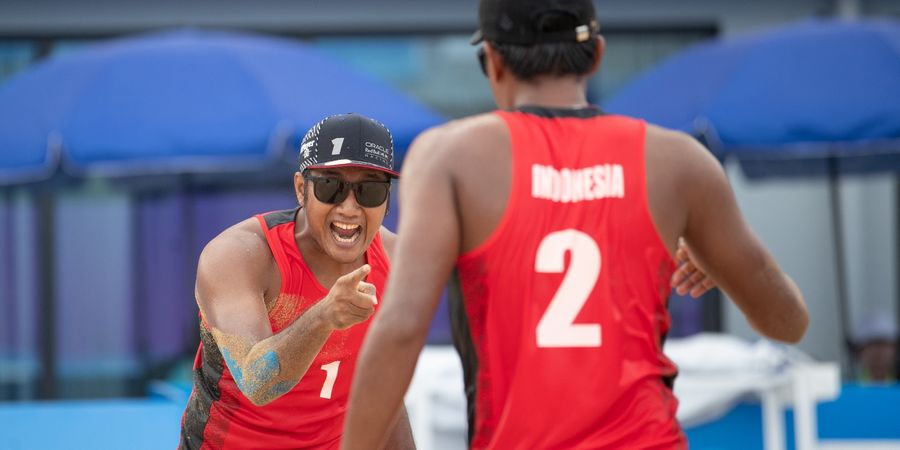 Voli Pantai Asian Games 2022 - Sempat Terseok-seok, Ashfiyah/Bintang Raih Kemenangan Kedua