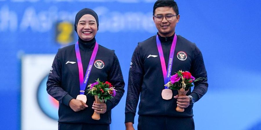 Jelang Olimpiade Paris 2024 - Pepanah Diananda Choirunisa dan Arif Dewi Pangestu Asah Kemampuan Setelah Lebaran