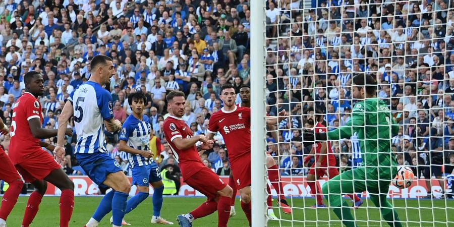 Hasil Liga Inggris - Comeback Kurang Sempurna, Liverpool Tertahan di Kandang Brighton