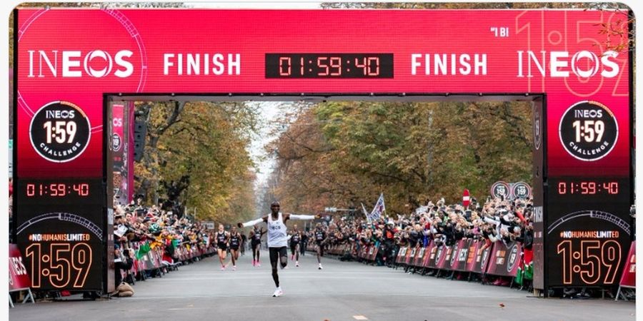 SEJARAH HARI INI - Eliud Kipchoge Selesaikan Maraton di Bawah 2 Jam