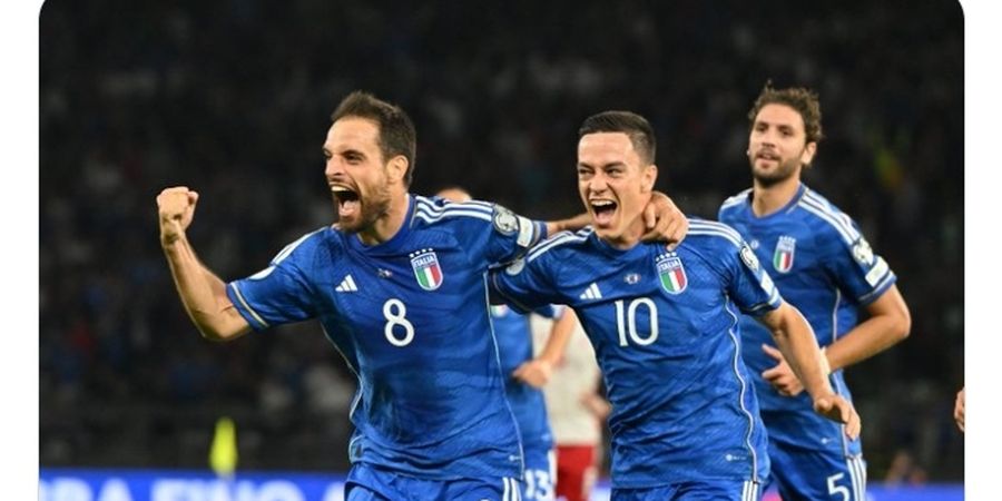 Hasil Lengkap Kualifikasi Euro 2024 - Hari Baik, Italia dan Denmark Menang Telak