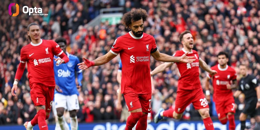 Hasil Liga Inggris - Lawan 10 Pemain Everton, Liverpool Dibantu Mo Salah Jadi Penguasa Kota