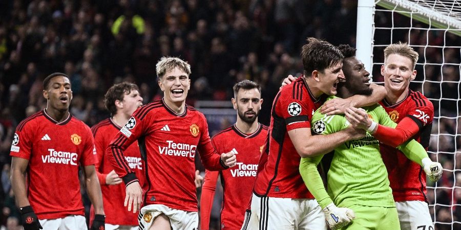 Hasil Liga Champions - Gol Langka Maguire dan Tangan Sakti Onana Bikin Man United Raih Kemenangan Pertama