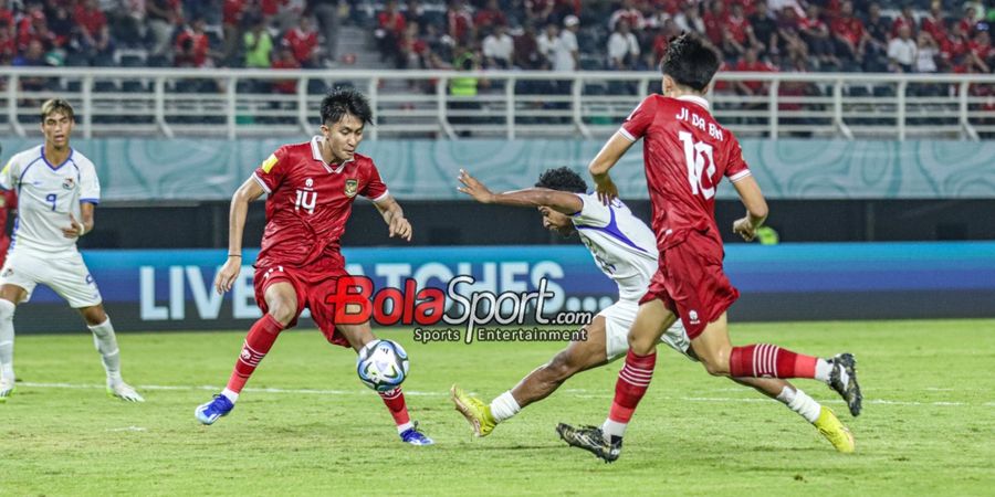 LIVE GOL - Sundulan Arkhan Kaka Samakan Kedudukan Timnas U-17 Indonesia