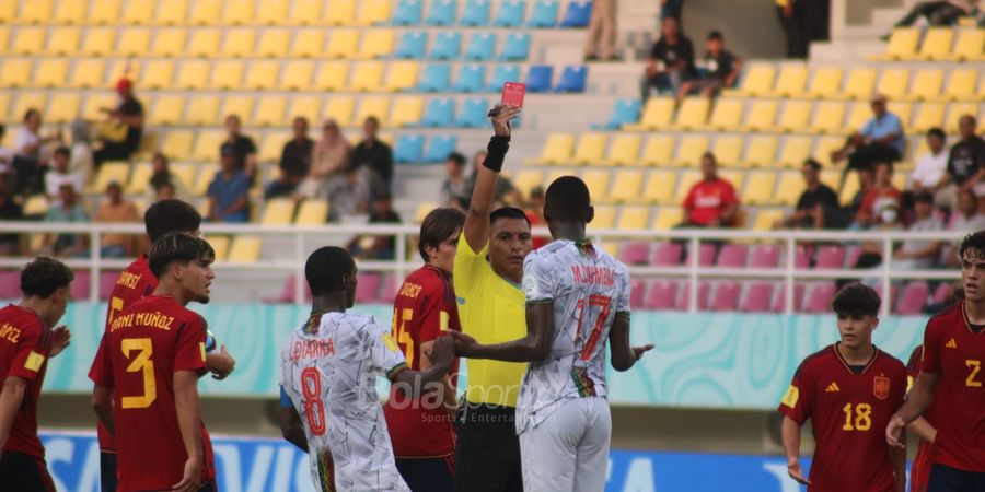 Hasil Piala Dunia U-17 2023 - Dua Gol Mali Dianulir, Spanyol Menang Susah Payah Lawan 10 Pemain