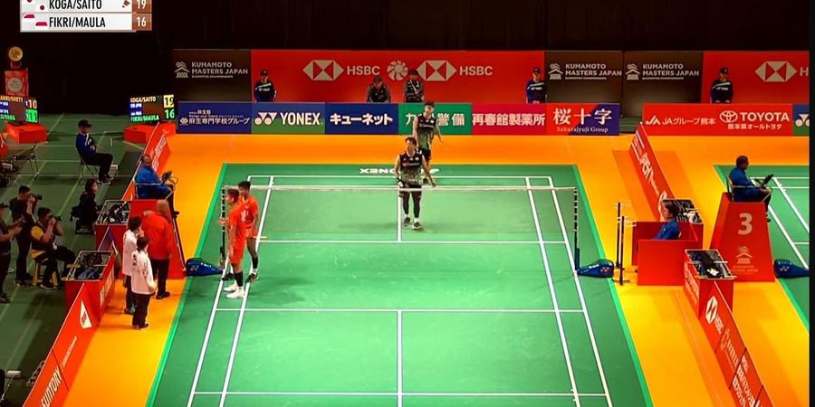 Hasil Kumamoto Masters 2023 - Kurang Diuntungkan karena Poin Kontroversi, Fikri/Bagas Kandas