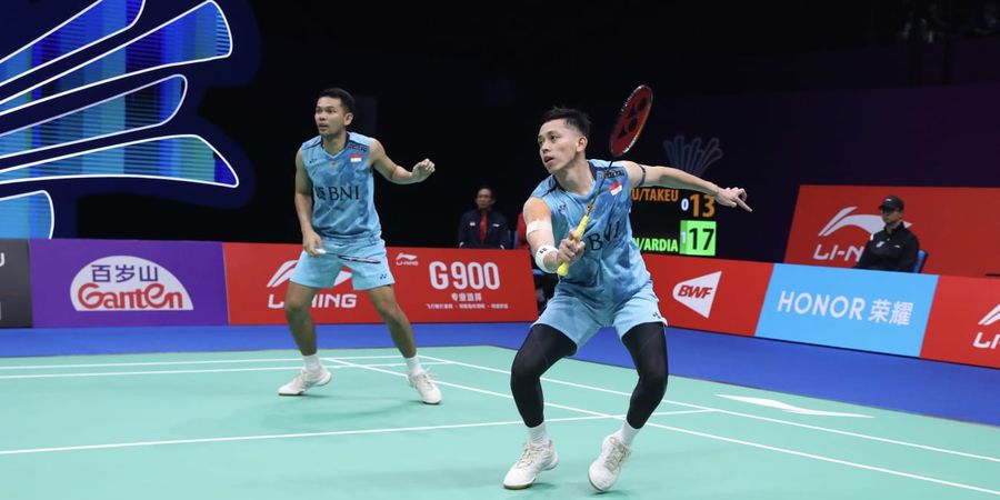 Hasil China Masters 2023 - Fajar/Rian Tak Berdaya, Kalah dalam 34 Menit dari Ganda Putra Peringkat 31 Dunia