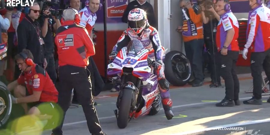 Hasil Practice MotoGP Valencia 2023 - Bos Ducati Geleng-Geleng Lihat Bagnaia Dikerjain Martin, Marquez Cepat Tanpa Towing