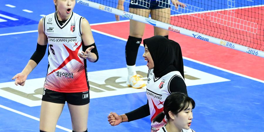 Liga Voli Korea - Pembalasan Megawati Saat Rekan Setim Ambruk Karena Smash Monster Tim Legenda