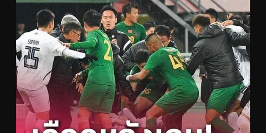 Federasi China Angkat Bicara Usai Klubnya Terlibat Tawuran dengan Wakil Thailand di Liga Champions Asia