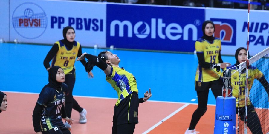 Hasil Final Four Livoli Divisi Utama 2023 - Hany Budiarti dkk Antarkan TNI AU Back-to-back Lolos ke Grand Final