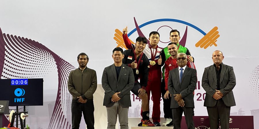 Geliat Rahmat Erwin Abdullah, Indonesia Boyong 3 Perak di Kejuaraan Angkat Besi Qatar Open