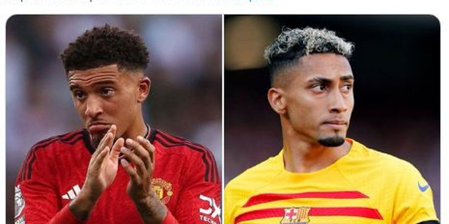 Man United dan Barcelona Jajaki Tukar Guling Jadon Sancho dengan Raphinha, Siapa Pihak yang Diuntungkan?