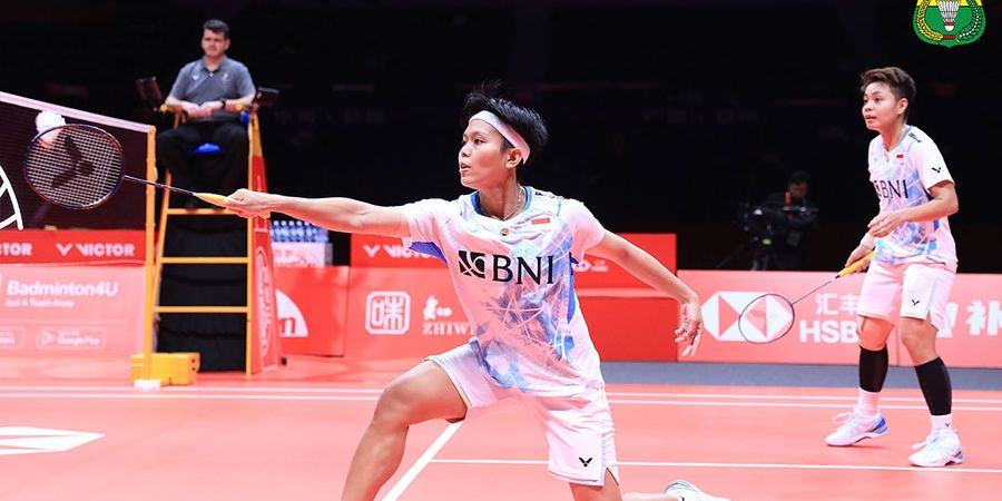 Hasil BWF World Tour Finals 2023 - Pantang Menyerah Apriyani/Fadia, Bikin Juara Dunia 2 Kali Gigit Jari meski Kalah Telak di Gim Pertama  