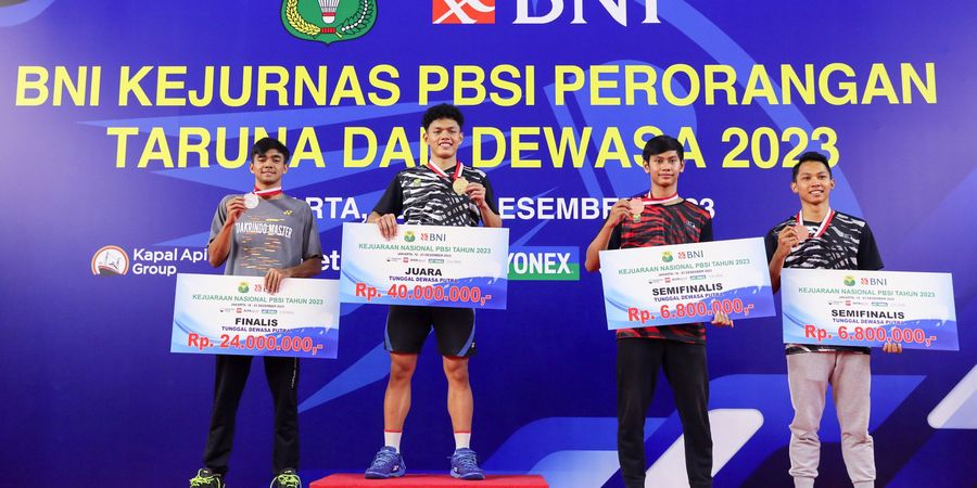 Rekap Hasil Kejuaraan Nasional PBSI 2023 - Hadirnya Calon Penerus Jojo-Ginting di Balik Dominasi Eks Pelatnas