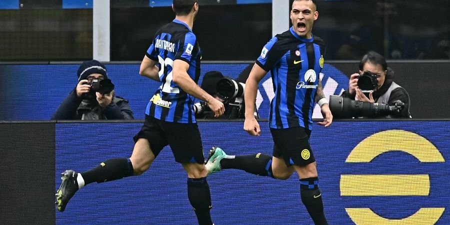 Hasil dan Klasemen Liga Italia - Lautaro Martinez Ukir Sejarah, Inter Milan Kedinginan di Puncak