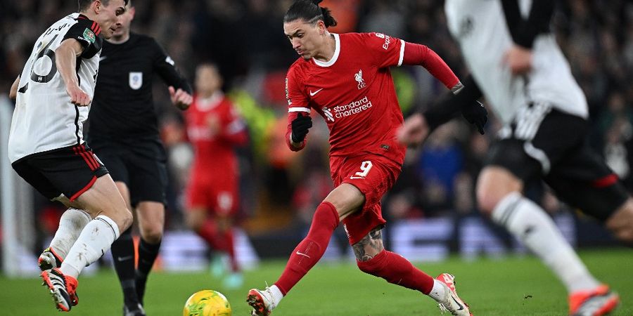 Hasil Piala Liga Inggris - Darwin Nunez Sumbang 2 Assist, Liverpool Menang Comeback atas Fulham