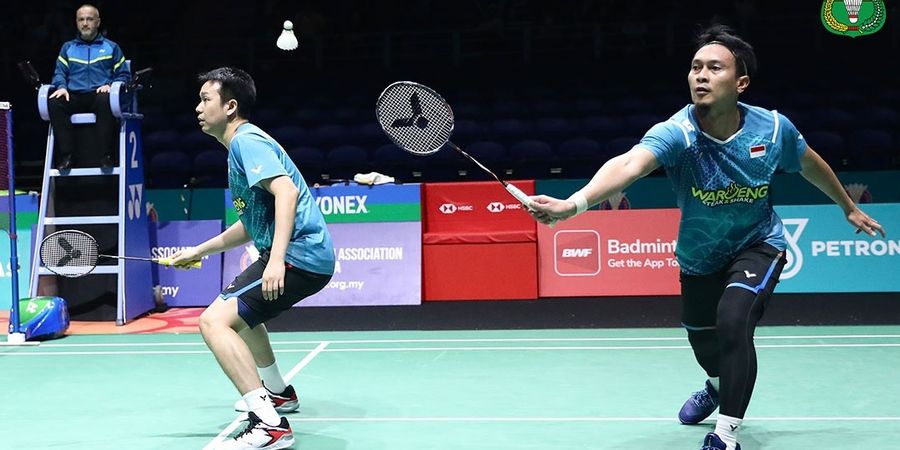 Hasil Malaysia Open 2024 - Kali Ini Cukup 2 Gim, Rekor Ahsan/Hendra Terjaga dari Lawan yang Hobi Menyulitkan