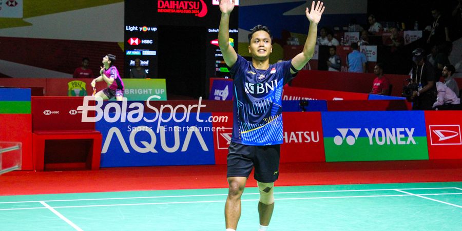 Jadwal Semifinal Indonesia Masters 2024 - Duel Juara 2022 Vs 2023, Anthony Ginting Diadang Giant Killer