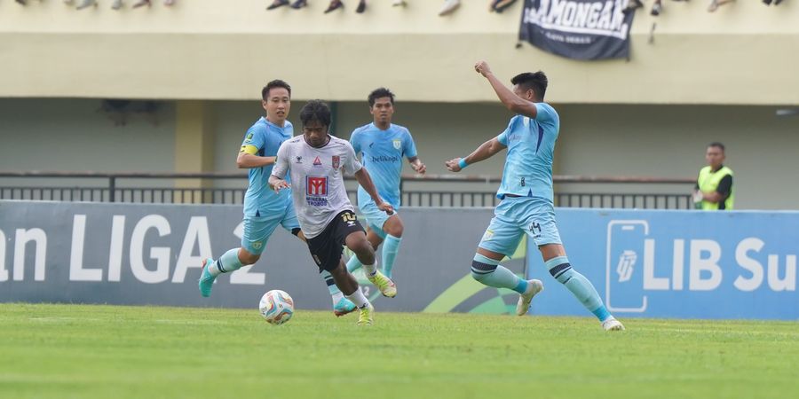 Hasil Liga 2 - Malut United Buang Keunggulan 2-0, Deltras Ambil Alih Puncak Grup Y