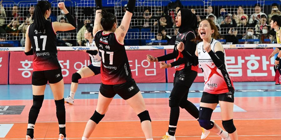 Final Liga Voli Korea - Waktunya Jantung Berdebar, Giovanna Milana Heboh Saat Rekannya di Red Sparks Berjuang untuk Gelar