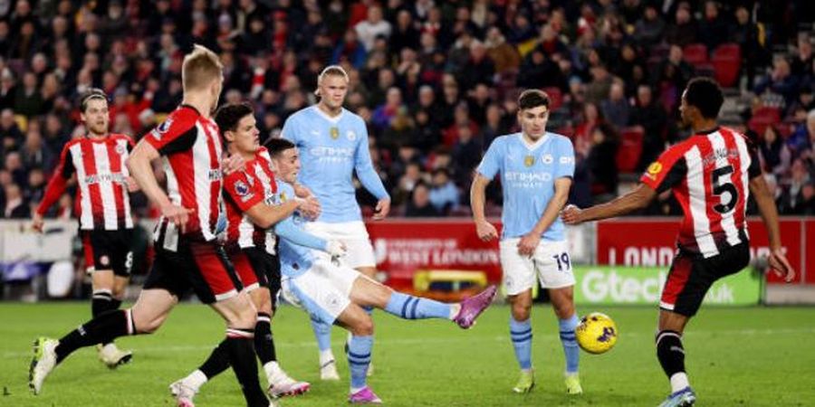 Hasil Liga Inggris - Hattrick Phil Foden Warnai Kemenangan Comeback Man City atas Brentford