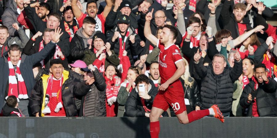 Lirik Lagu Bikinan Fans Liverpool untuk Diogo Jota: Dia Memakai Nomor 20, Lebih Baik dari Luis Figo
