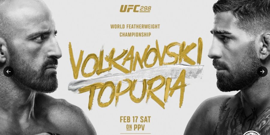 Jadwal UFC 298 - Disiarkan Gratis, Alexander Volkanovski Pastikan Penantang Gelar yang Kurang Ajar Hancur