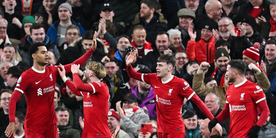 Hasil Liga Inggris - Bantai Luton Town Lewat Kemenangan Comeback, Liverpool Duduk Nyaman di Puncak