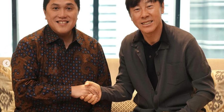 Erick Thohir Bertemu Shin Tae-yong Jelang Laga Timnas Indonesia Vs Vietnam, Apa yang Dibahas?