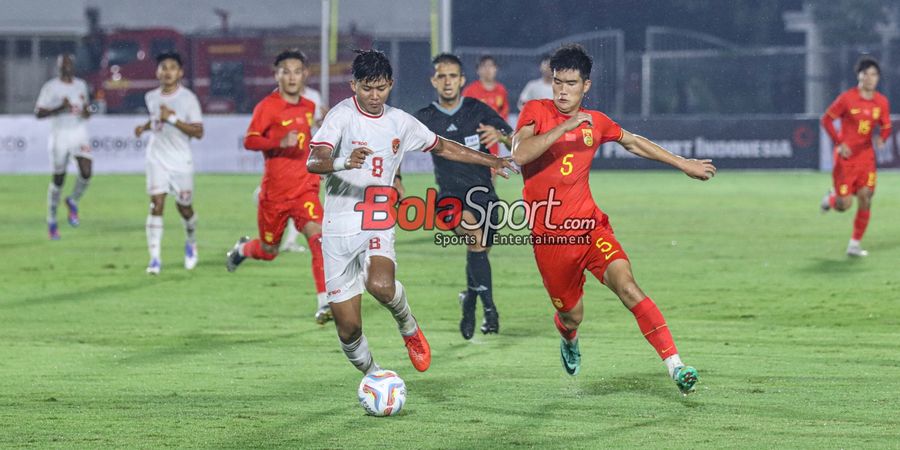 Hasil Laga Uji Coba - Chow Yun Damanik Debut, Timnas U-20 Indonesia Tahan China di Babak I