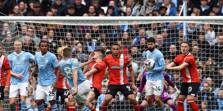 Hasil Liga Inggris - Hancurkan Luton Town, Man City Rebut Puncak Klasemen