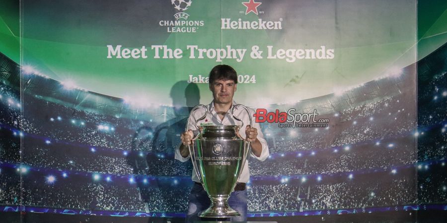 Dipamerkan Legenda Real Madrid, Trofi Liga Champions Mampir di Jakarta bersama Heineken