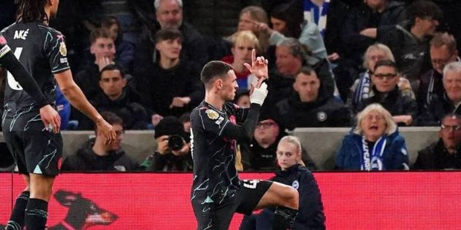 Hasil Liga Inggris - Diwarnai Brace Phil Foden, Man City Hancurkan Brighton