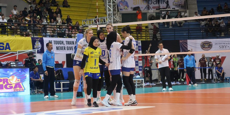 Hasil Proliga 2024 -  Megawati Hangestri Turun, Jakarta BIN Takluk di Tangan Juara Bertahan