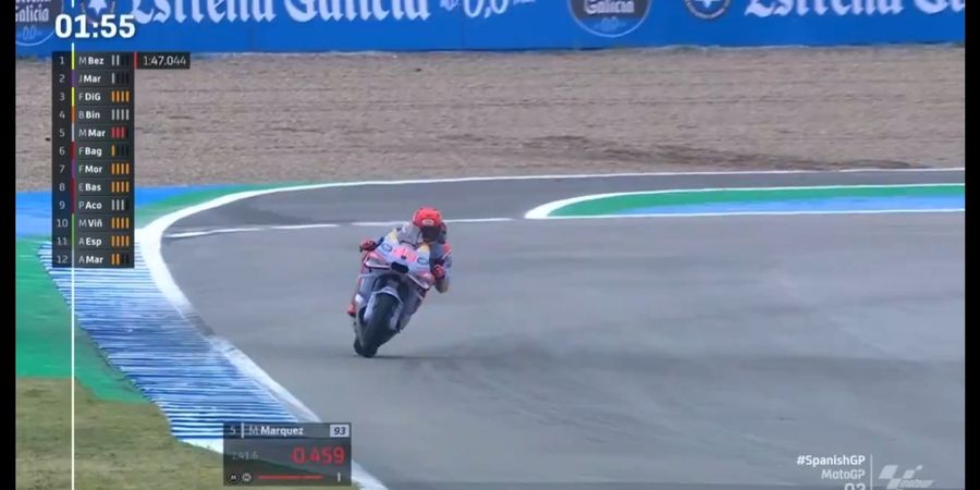 Starting Grid MotoGP Spanyol 2024 - Marc Marquez Pole Position ke-93, Yamaha-Honda Terdampar di Posisi Start Paling Belakang