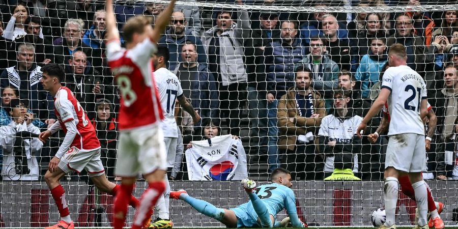 Hasil Liga Inggris - Arsenal Kalahkan Tottenham di Derbi London Utara, Peluang Juara Makin Terbuka