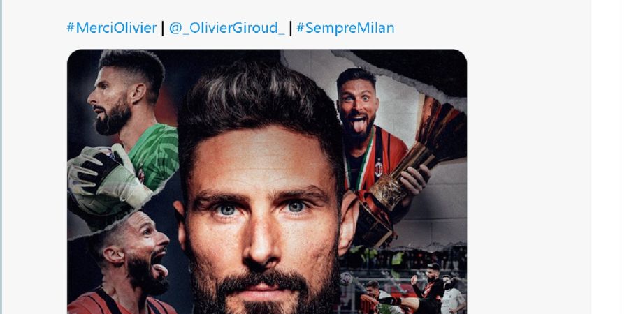 Dadah Olivier Giroud, Ini 5 Momen Spesial Sang Striker di AC Milan