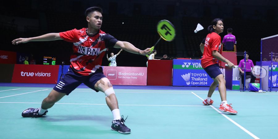 Hasil Thailand Open 2024 - Juara Dunia 2021 Tuan Rumah Masih Terlalu Tangguh bagi Jafar/Aisyah