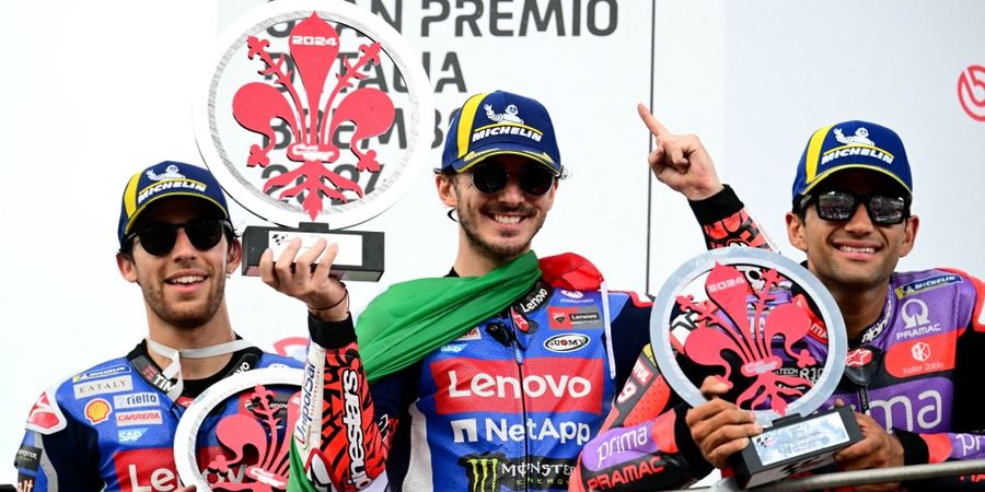 Update Klasemen MotoGP 2024 - Francesco Bagnaia Makin Dekati Jorge Martin, Marc Marquez Belum Beranjak Tampil di Rumah Rossi