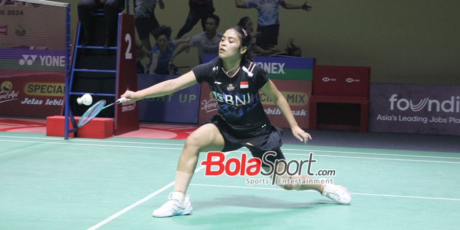 Indonesia Open 2024 - Campur Aduk Perasaan Gregoria usai Tumpas Junior Sendiri