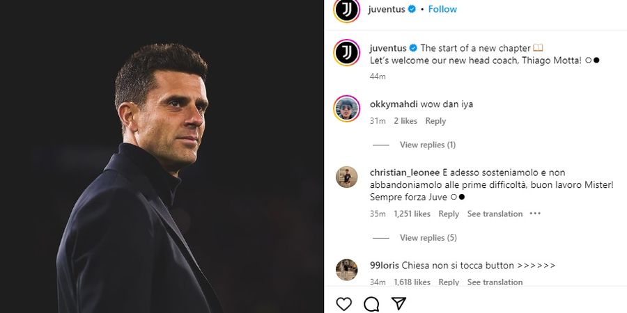 RESMI - Thiago Motta Jadi Pelatih Juventus, Janji Angkat Klub Setinggi-tingginya